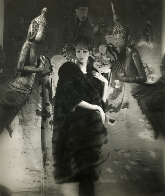 Model Wearing Russian Sable Fur Coat