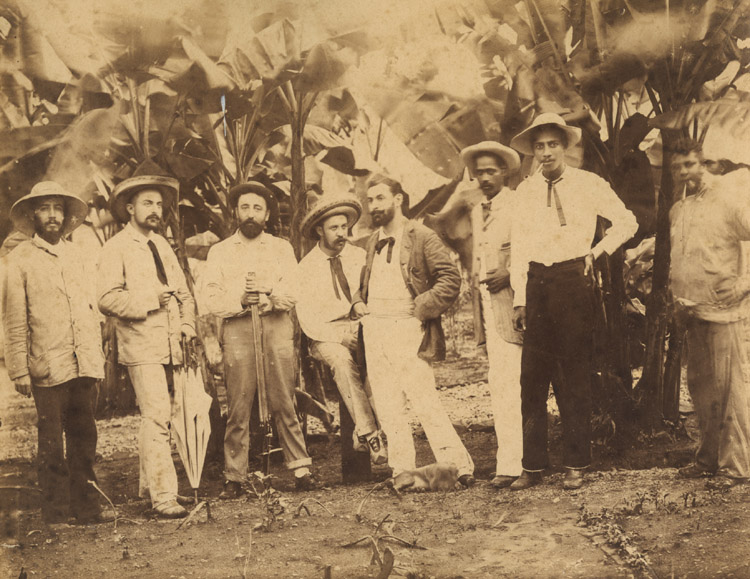 Two Group Pictures in Panama Relating to the French Construction of the Canal