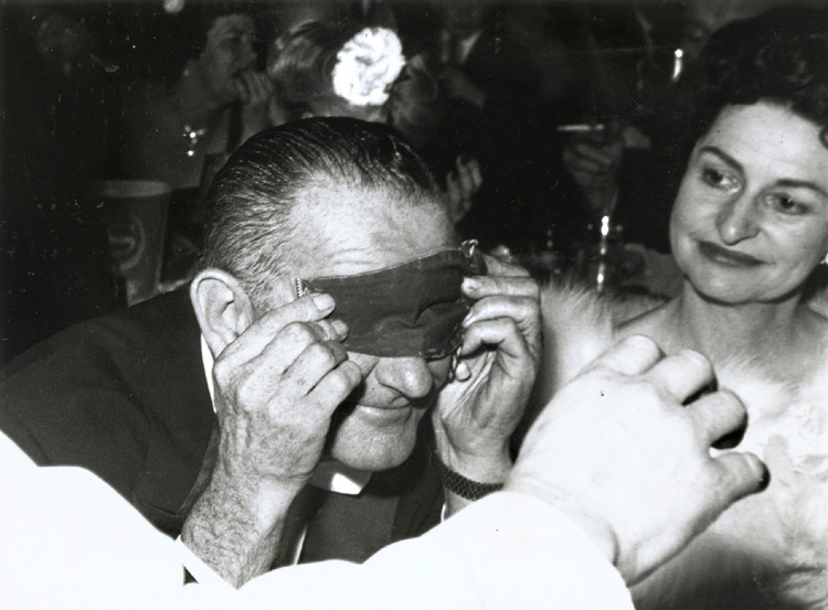 Anonymous - Lady Bird and Lyndon Baines Johnson (LBJ) with Mask