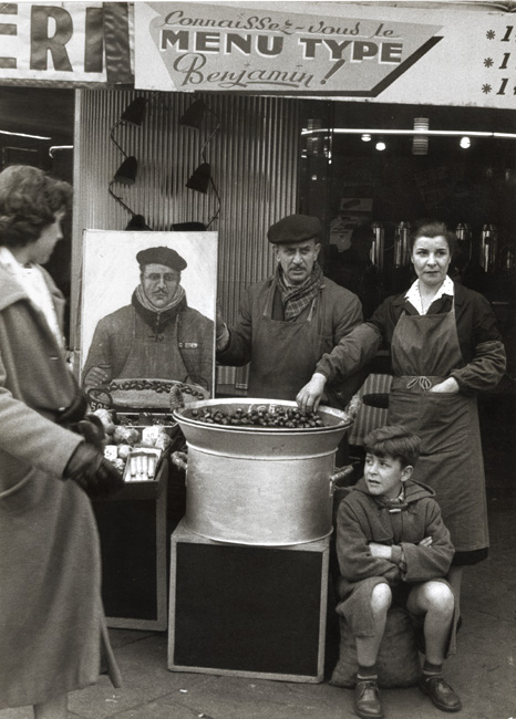 Georges Dudognon - Selling Chestnuts with a Portrait Georges Dudognon - Selling Chestnuts with a Portrait