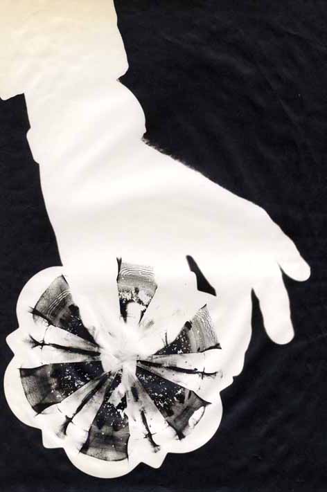 Geza Vandor - Photogram of Man's Hand Putting out Cigarette in Ash Tray