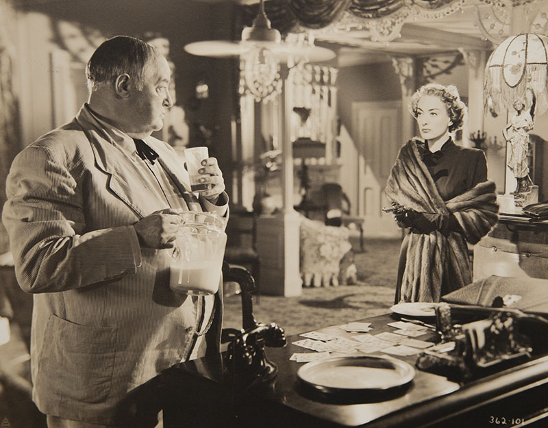 Joan Crawford and Sidney Greenstreet in Flamingo Road