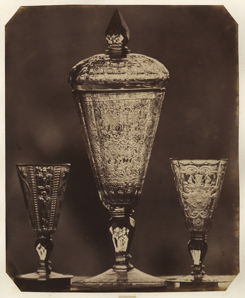 Glassware Chalice and Two Glasses