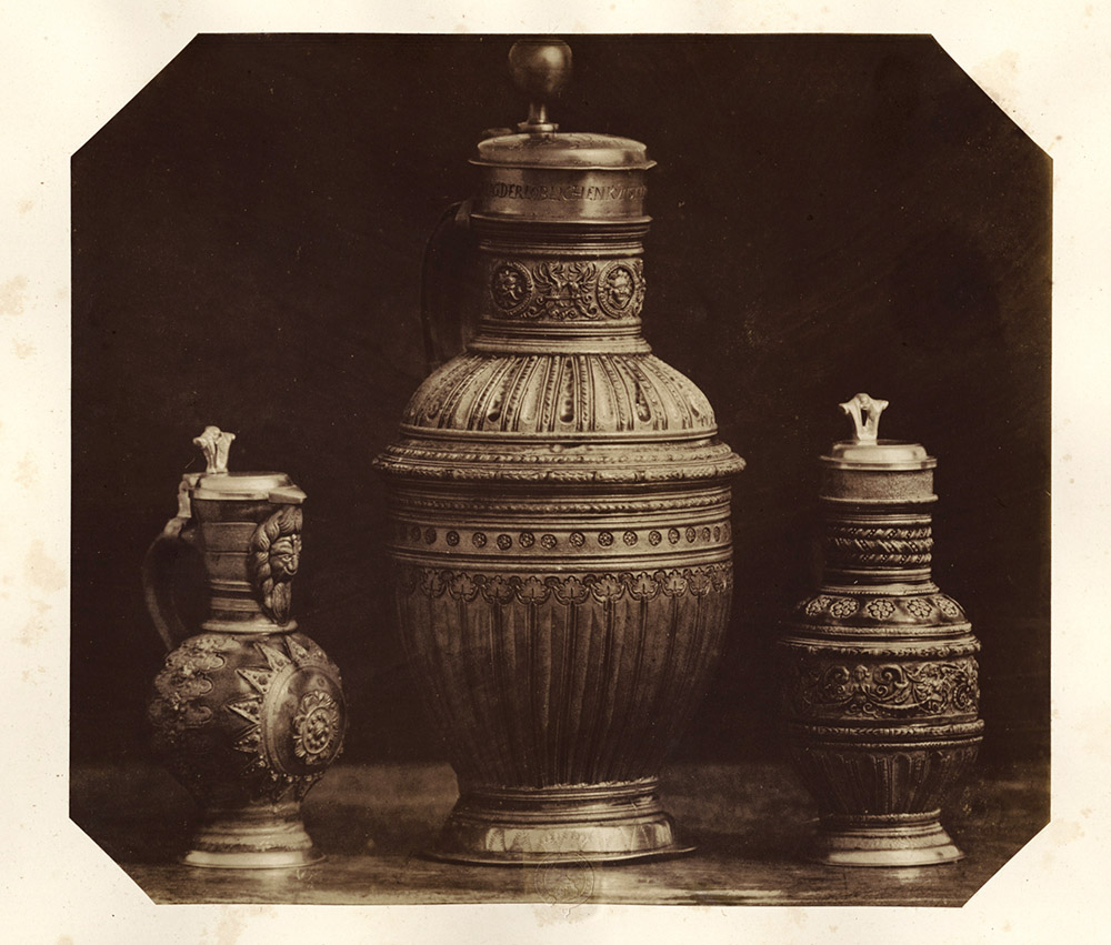 German Stoneware Jug and Steins