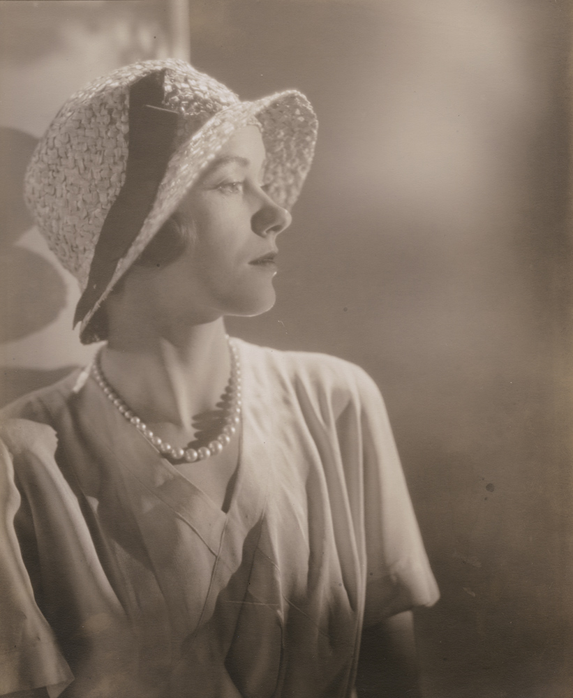 Woman with Pearls and Hat