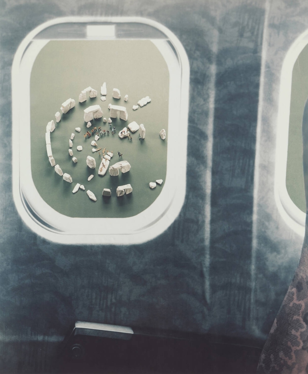 Patrick Nagatani. - Airplane Window #3, Banking over Wiltshire