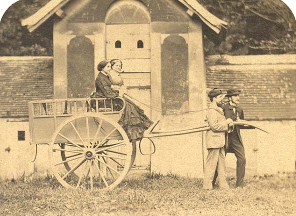 Duc de Massa - Group in a Pull Cart (Self Portrait)