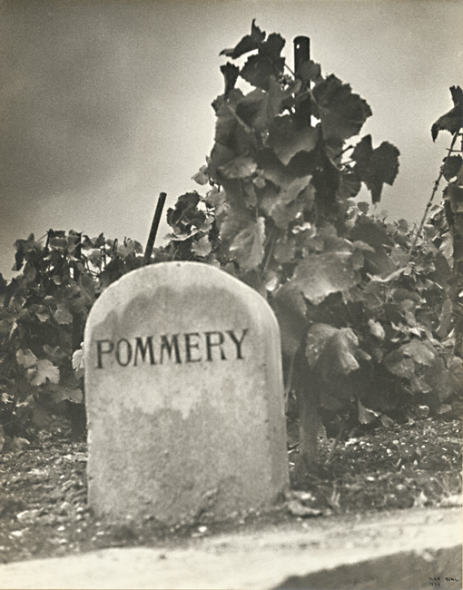 Ilse Bing - Pommery Stone Demarcating the Champagne Company's Property and Vines Ilse Bing - Pommery Stone Demarcating the Champagne Company's Property and Vines