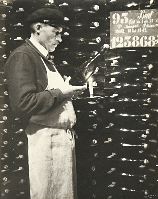 Ilse Bing - Checking Champagne Bottles by Candle Light Ilse Bing - Checking Champagne Bottles by Candle Light