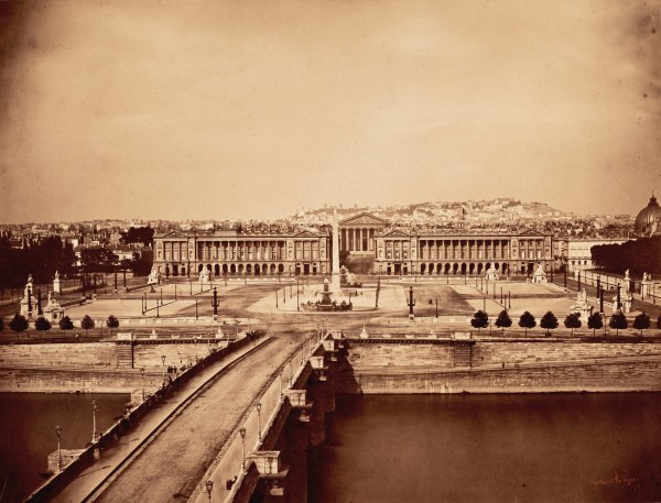 Gustave Le Gray: Place de la Concorde, Paris, 1859.