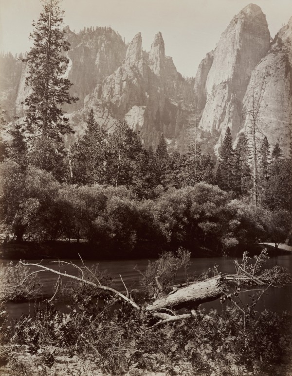 Charles Leander Weed, albumen print, Cathedral Spires, 2400 feet high. Yosemite, 1872. Charles Leander Weed, albumen print, Cathedral Spires, 2400 feet high. Yosemite, 1872.