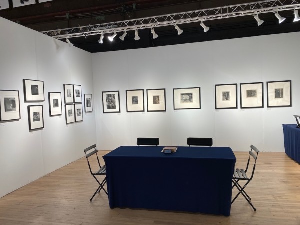 Charles Isaacs and Gregory Leroy's shared booth focused on Latin American images. Empty before the show, the booth was a hive of activity though once the show opened. (Photo courtesy of Charles Isaacs.) Charles Isaacs and Gregory Leroy's shared booth focused on Latin American images. Empty before the show, the booth was a hive of activity though once the show opened. (Photo courtesy of Charles Isaacs.)