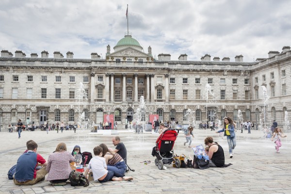 Exterior of Somerset House during fair (Photo copyright Magnus Arrevad, courtesy Photo London)